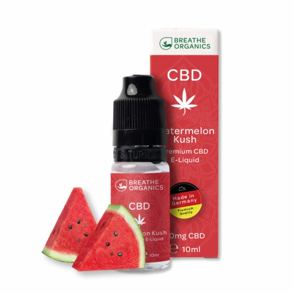 Breathe Organics - Watermelon Kush 300mg CBD E-Liquid - 10ml