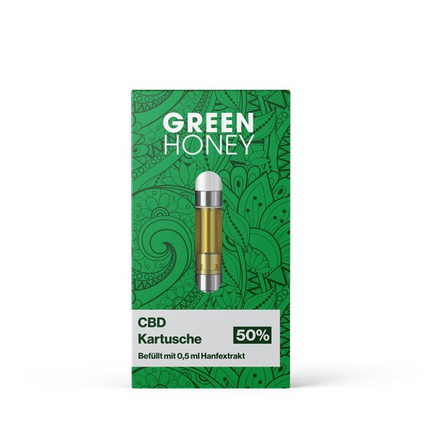 Green Honey CBD Hanfextrakt Kartusche 1er Set 50%