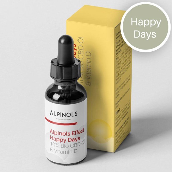 Happy Days CBD-Öl mit Vitamin D 10% - Alpinols Effect
